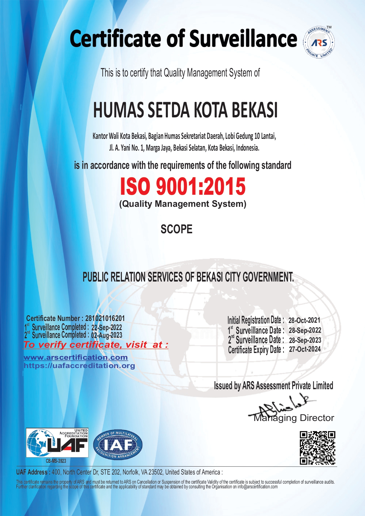 ISO HUMAS 2023