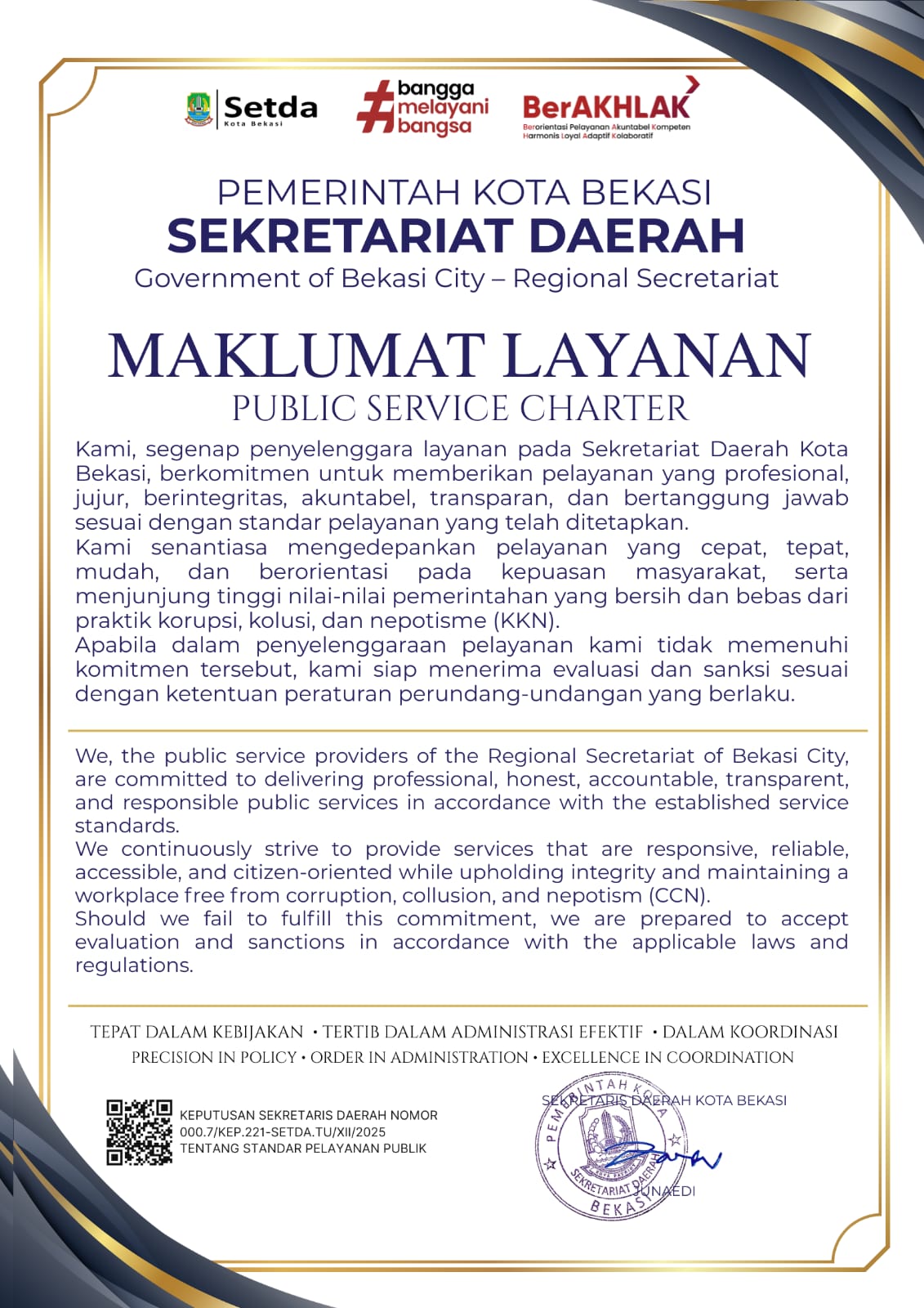 Maklumat Pelayanan